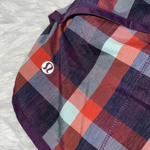 Lululemon Speed Short Yama Check Berry Yum Yum - Picture 3 of 6